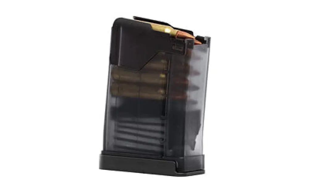 Lancer L5awm Gen2 300black 10rd Smoke Buy at Faith and Freedom Outdoors - Rifle Magazines - Magazine