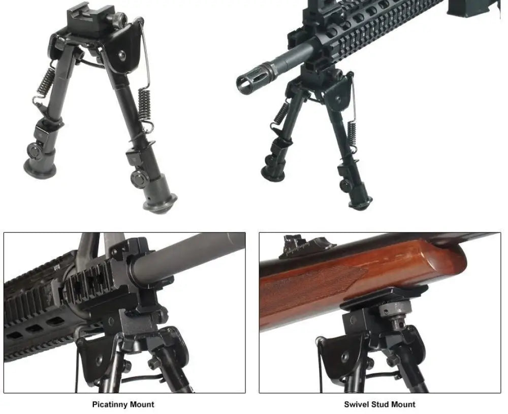Leapers Bipods Tactical Op Bipod Swat/combat Profile Adjustable Height - 6-8’’ Buy at Faith and Freedom Outdoors