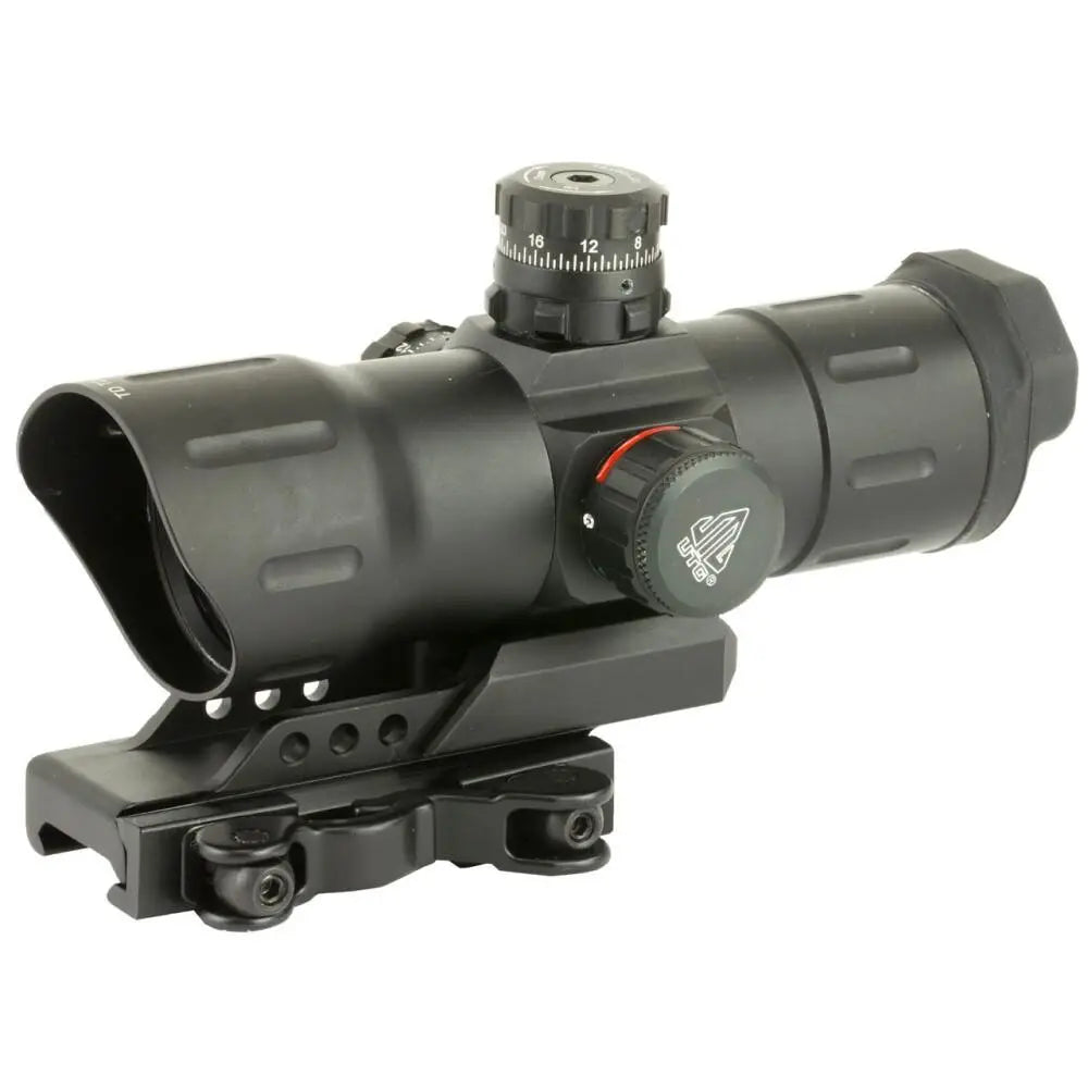 Leapers Centerfire Scopes Utg 6 Inch Ita Cqb Red/green T-dot Sight with Offset Qd Mount Buy at Faith and Freedom