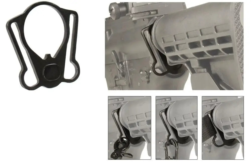 Leapers Gun Parts & Tools Utg Pro Model 4/15 Collapsible Stock Receiver Plate with Ambidextrous Sling Adaptor Buy
