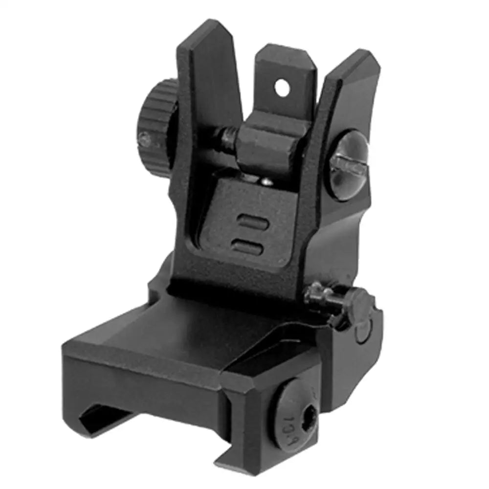 Leapers Rifle Sights Utg Ar15 Low Profile Flip-up Rear Sight with Dual Aiming Aperture Buy at Faith and Freedom Outdoors