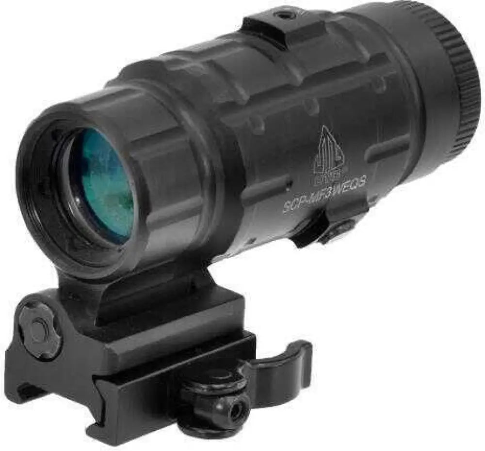 Leapers Utg 3x Magnifier with Flip-to-side Qd Mount W/e Adjustable - Scp-mf3weqs