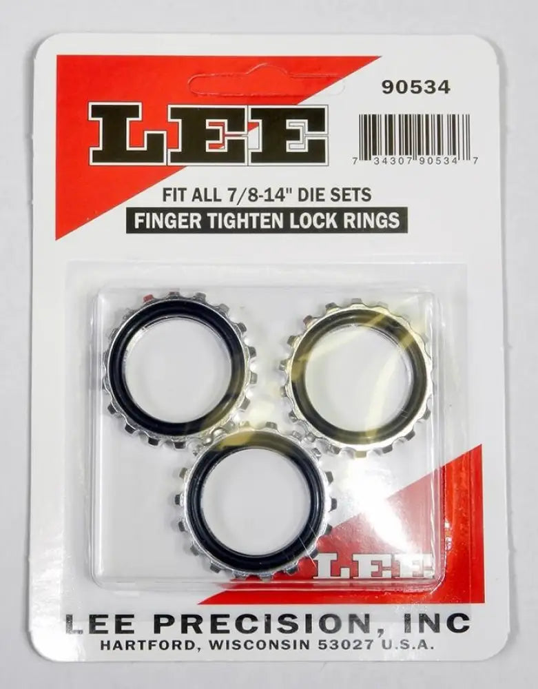 Lee Precision Die Parts Shell Holders & Accessories Lock Rings - 3/ct Buy at Faith and Freedom Outdoors