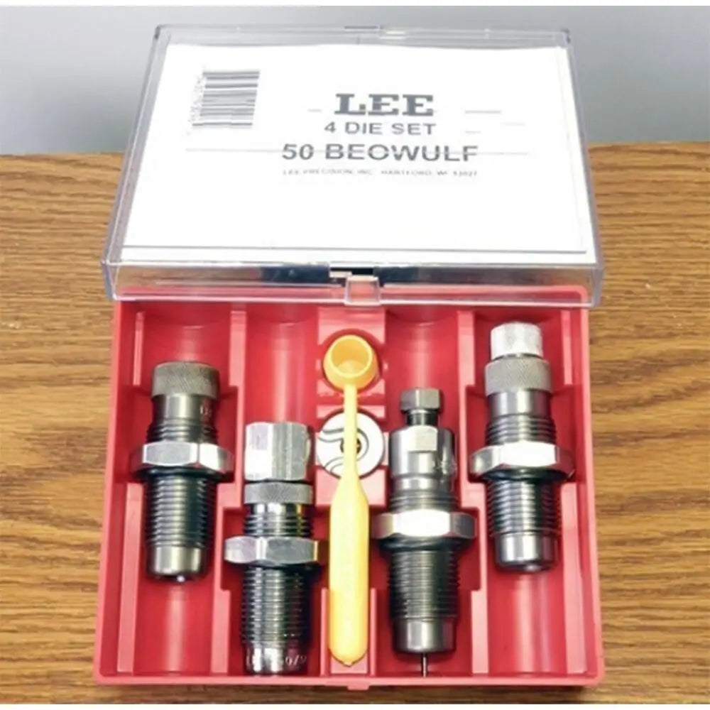 Lee Precision Pistol Dies 4-die Rifle Set 50 Beowulf Buy at Faith and Freedom Outdoors
