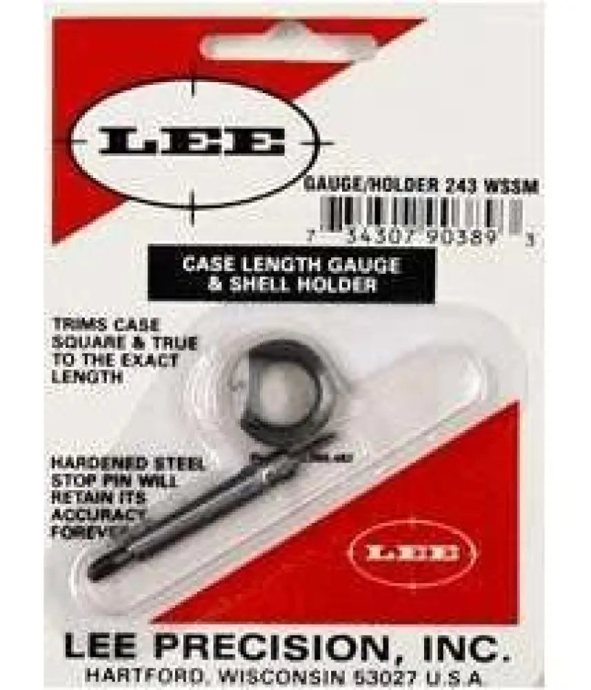 Lee Precision Powder Measures Dispensers & Scales Case Length Gage and Shell Holder.243 Wssm Buy at Faith and Freedom