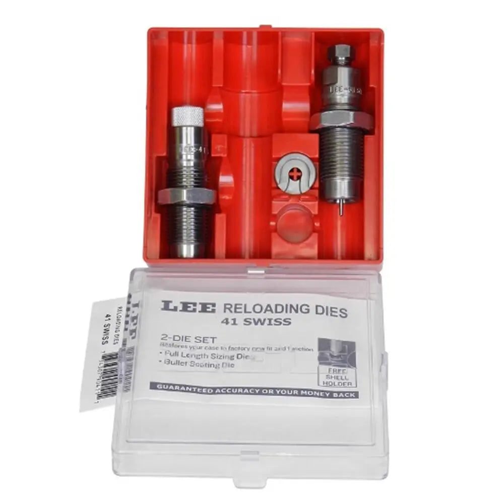 Lee Precision Rifle Dies Very Ltd Pacesetter 2-die Set.41 Swiss Buy at Faith and Freedom Outdoors