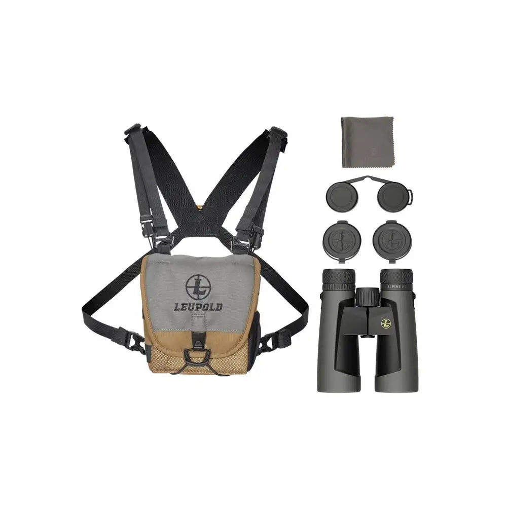 Leupold Binoculars|binoculars Bx-2 Alpine Hd Binocular with Harness 12x52mm Roof - Shadow Gray Buy at Faith and Freedom