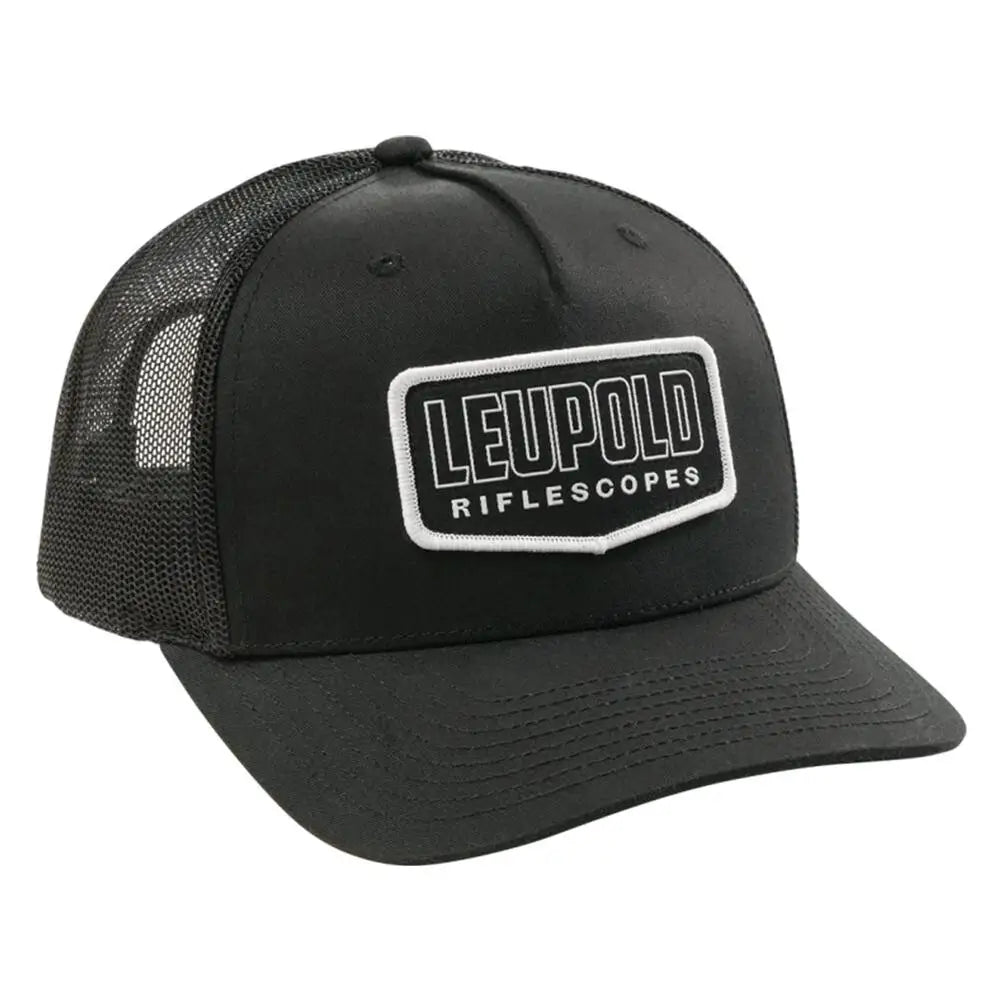 Leupold Caps Hats & Beanies Riflescopes Trucker Hat Black Buy at Faith and Freedom Outdoors