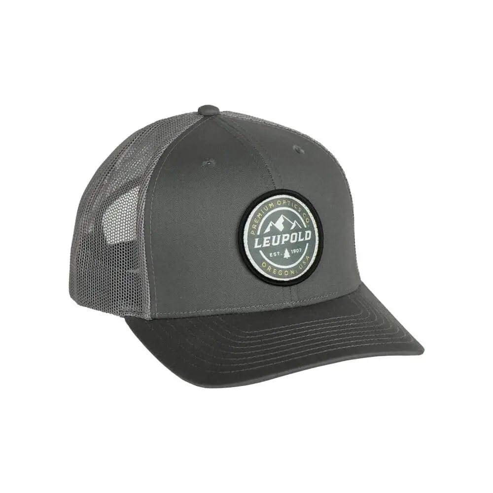 Leupold Hats Cascade Trucker Hat Grey Buy at Faith and Freedom Outdoors