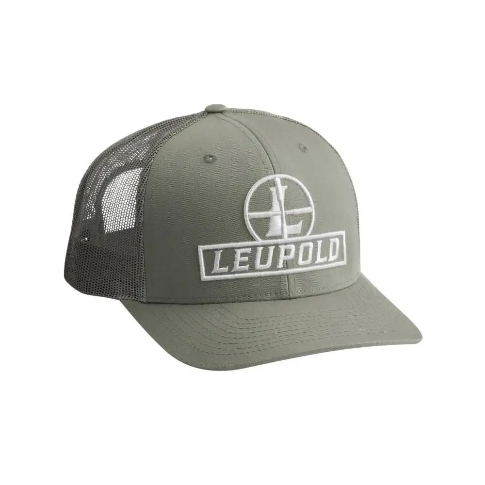 Leupold Hats Reticle Trucker Hat Loden Green Buy at Faith and Freedom Outdoors