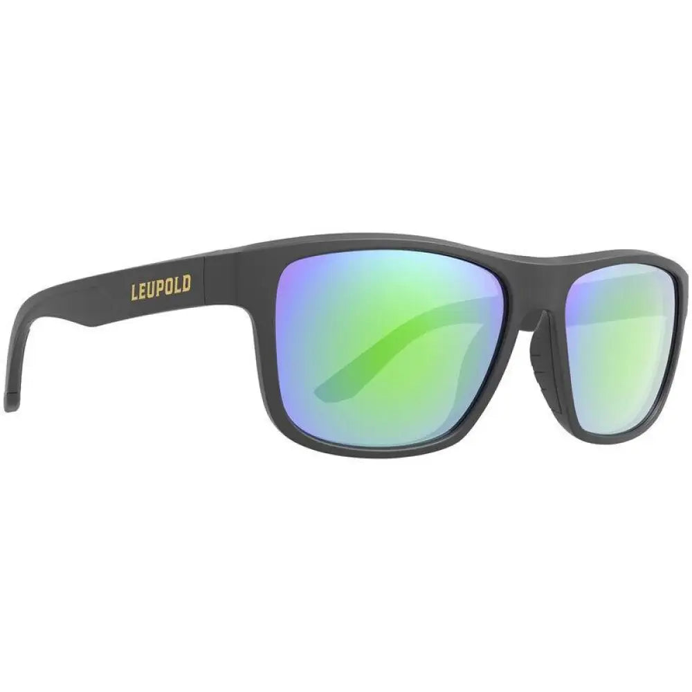 Leupold Hunting Eyewear|sunglasses|sunglasses Katmai Shooting Sunglasses Matte Black with Emerald Mirror Buy at Faith