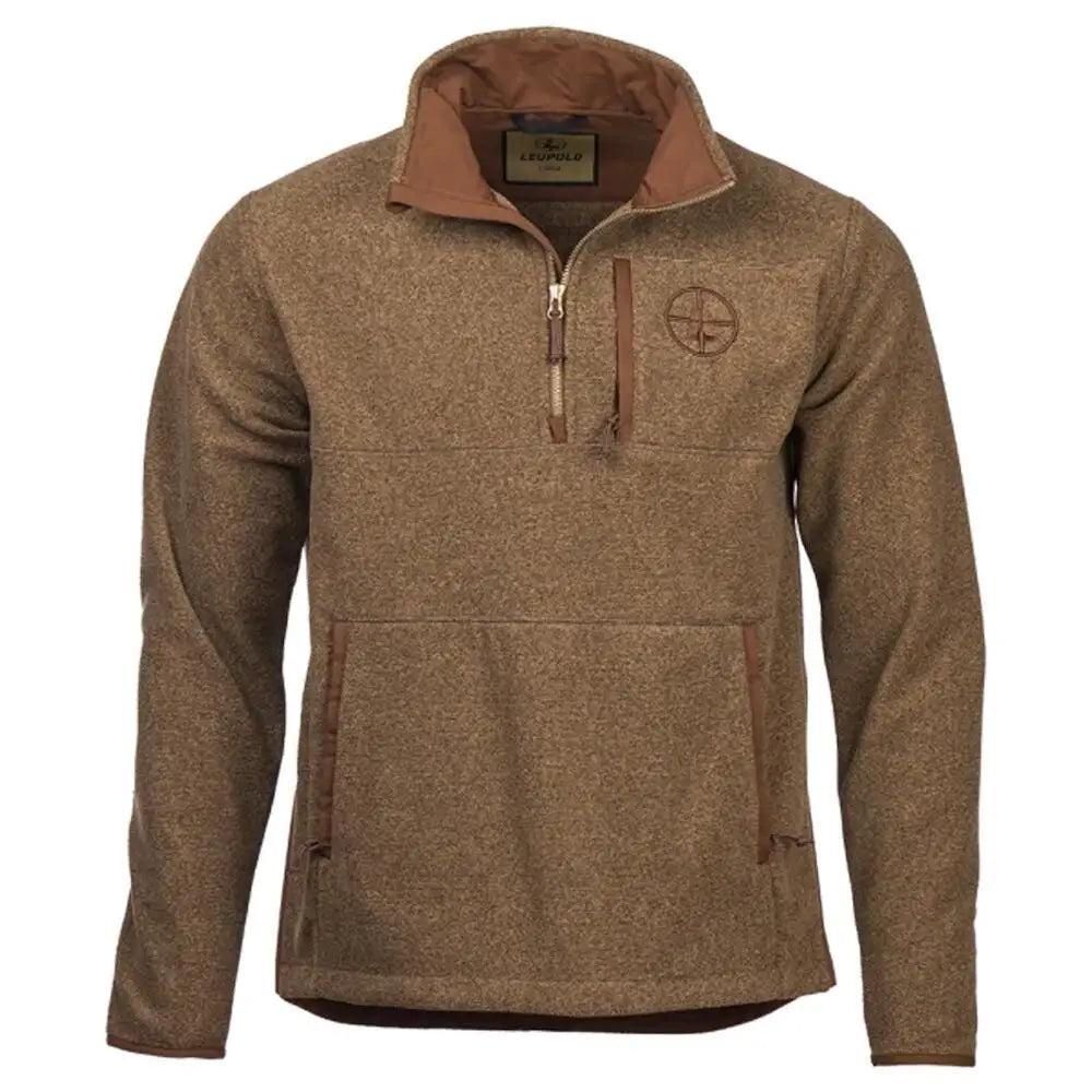 Leupold Long Sleeve Shirts|long Shirts Make Ready 1/4 Zip Fleece Jacket Bone Brown m Buy at Faith and Freedom Outdoors