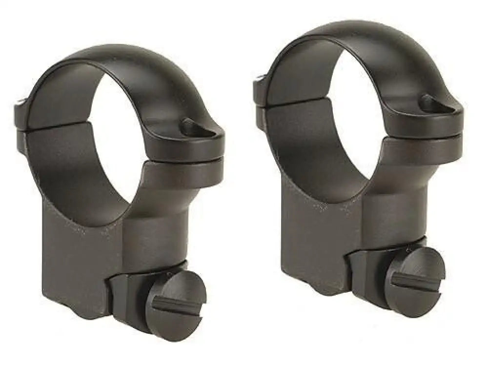 Leupold Scope Rings 2-piece Solid Steel Ringmounts - Ruger M77 1’’ High Matte Black Buy at Faith and Freedom Outdoors