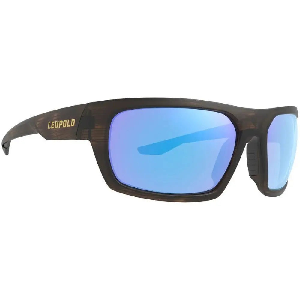 Leupold Shooting Glasses Packout Matte Tortoise with Blue Mirror Buy at Faith and Freedom Outdoors