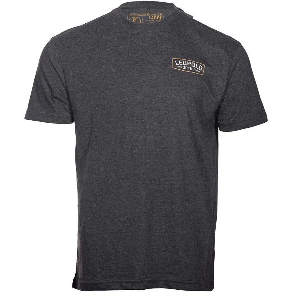 Leupold Short Sleeve Shirts Badge Shirt Charcoal m Buy at Faith and Freedom Outdoors