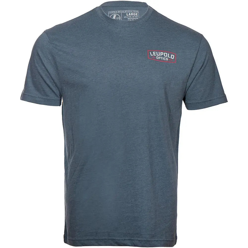 Leupold Short Sleeve Shirts Badge Shirt Indigo l Buy at Faith and Freedom Outdoors