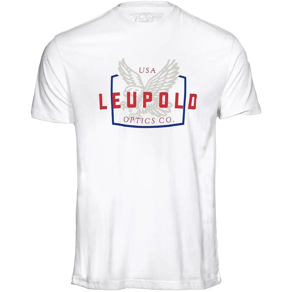 Leupold Short Sleeve Shirts Eagle Shirt White l Buy at Faith and Freedom Outdoors
