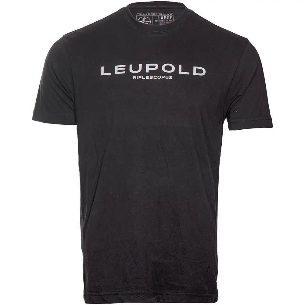 Leupold Short Sleeve Shirts Riflescopes Shirt Black l Buy at Faith and Freedom Outdoors