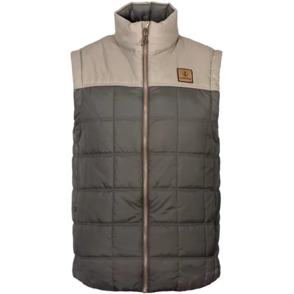 Leupold Vests|rain Gear Santiam Insulated Vest Gunmetal Shadow Tan 2xl Buy at Faith and Freedom Outdoors