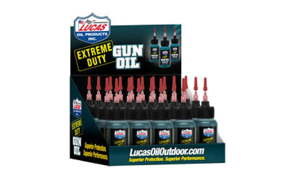 Lucas Ext Duty Gun Oil 1oz 20pk Buy at Faith and Freedom Outdoors - Solvents & Lubricants - Liquid