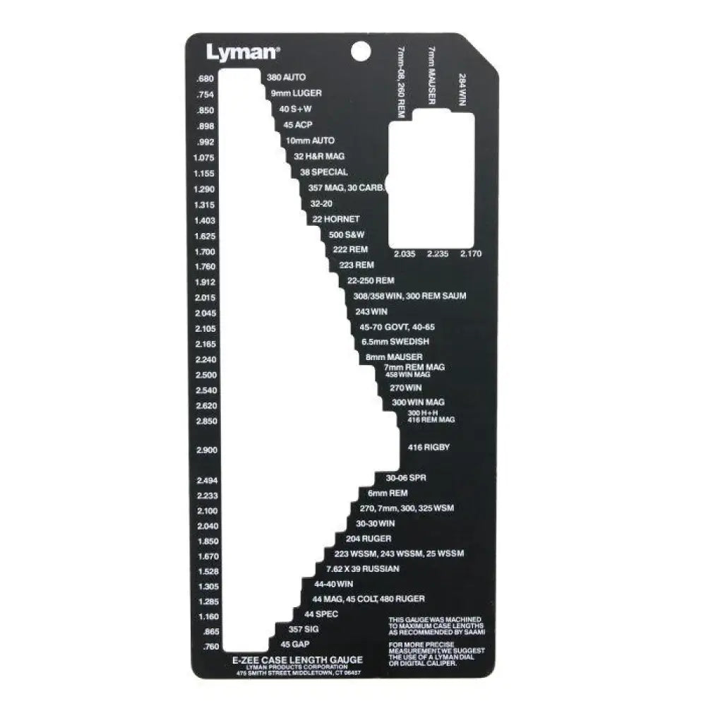 Lyman Powder Measures Dispensers & Scales E-zee Case Trim Gauge Ii Buy at Faith and Freedom Outdoors