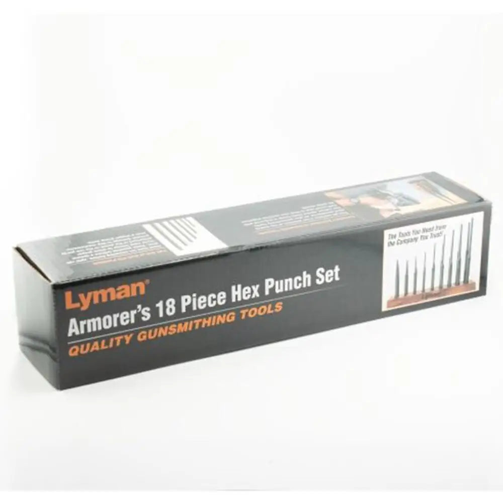 Lyman Punches Armorers 18 Piece Hex Punch Set with Stand Buy at Faith and Freedom Outdoors