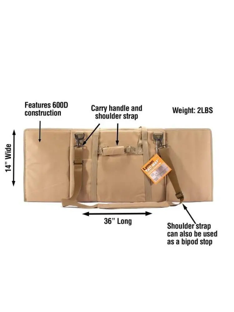 Lyman Shooting|shooting Rests Tac-mat Long Range Shooting Mat - Flat Dark Earth (fde) Buy at Faith and Freedom Outdoors