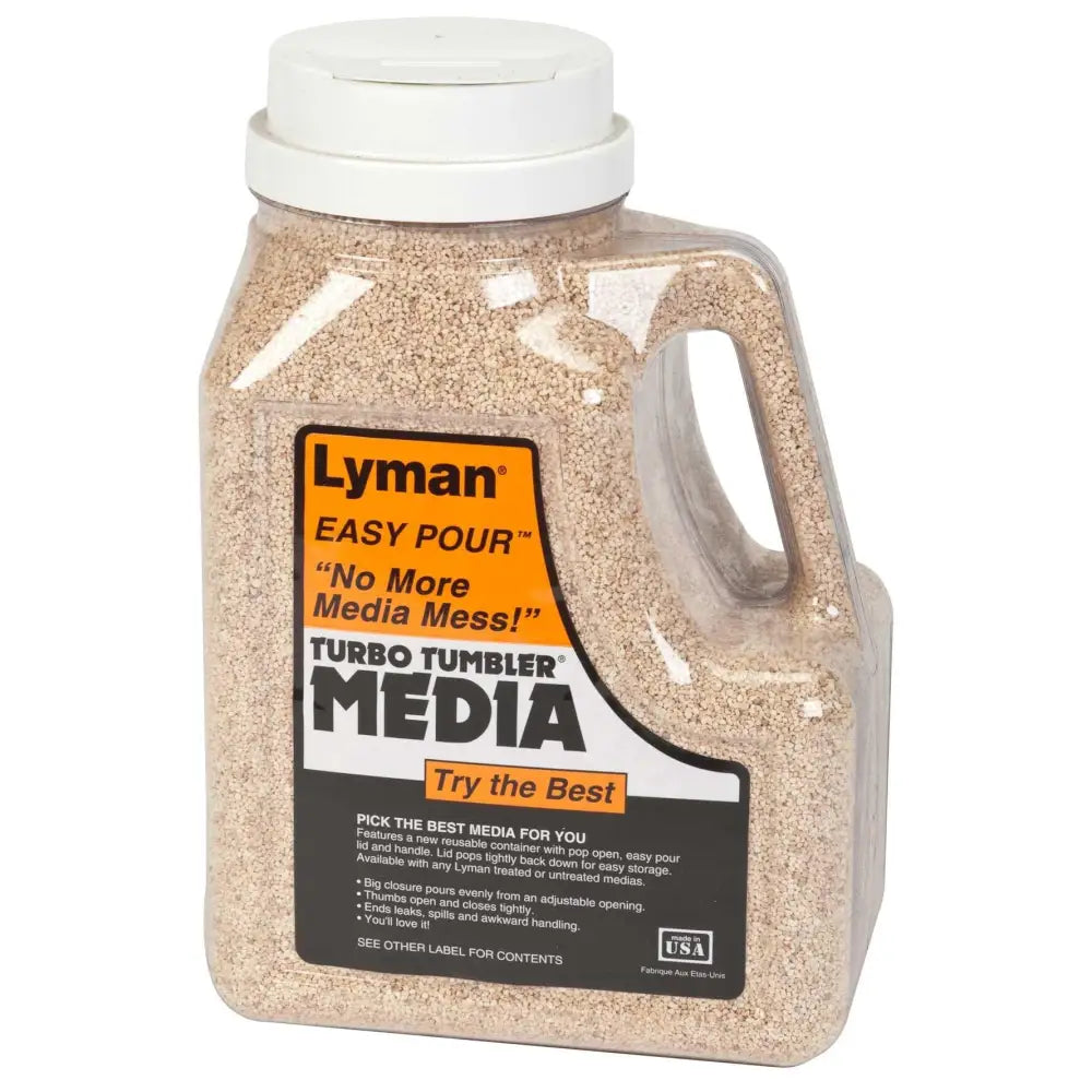 Lyman Tumblers & Media Turbo Case Cleaning Easy Pour Container Corncob Buy at Faith and Freedom Outdoors