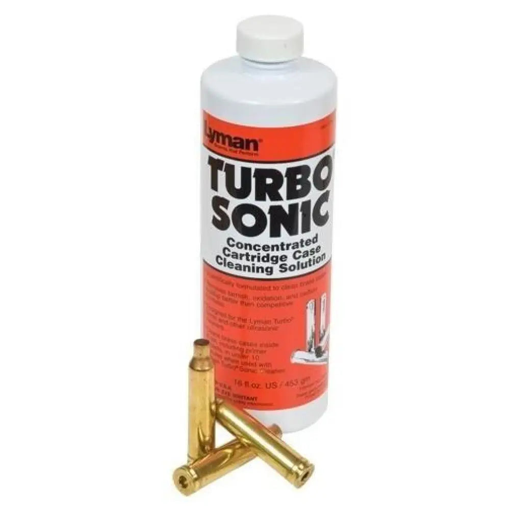 Lyman Ultrasonic Cleaners & Dryers Turbo Sonic Case Cleaner Solution 16 Oz Buy at Faith and Freedom Outdoors
