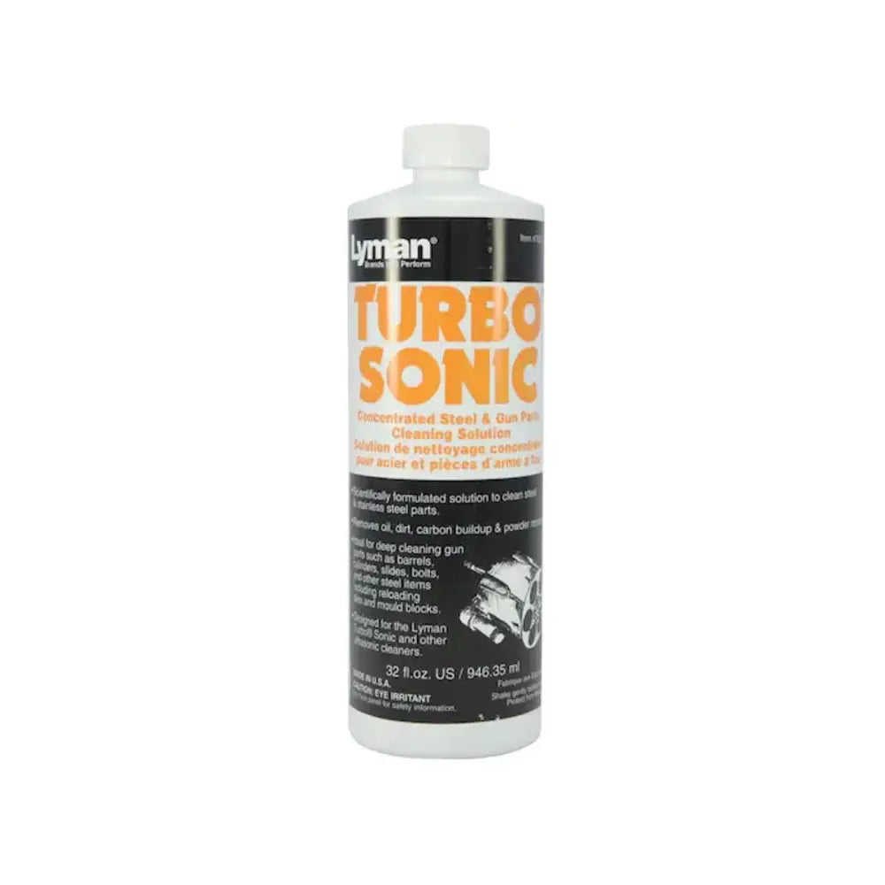 Lyman Ultrasonic Cleaners & Dryers Turbo Sonic Steel Cleaning Solution - 32 Oz Buy at Faith and Freedom Outdoors