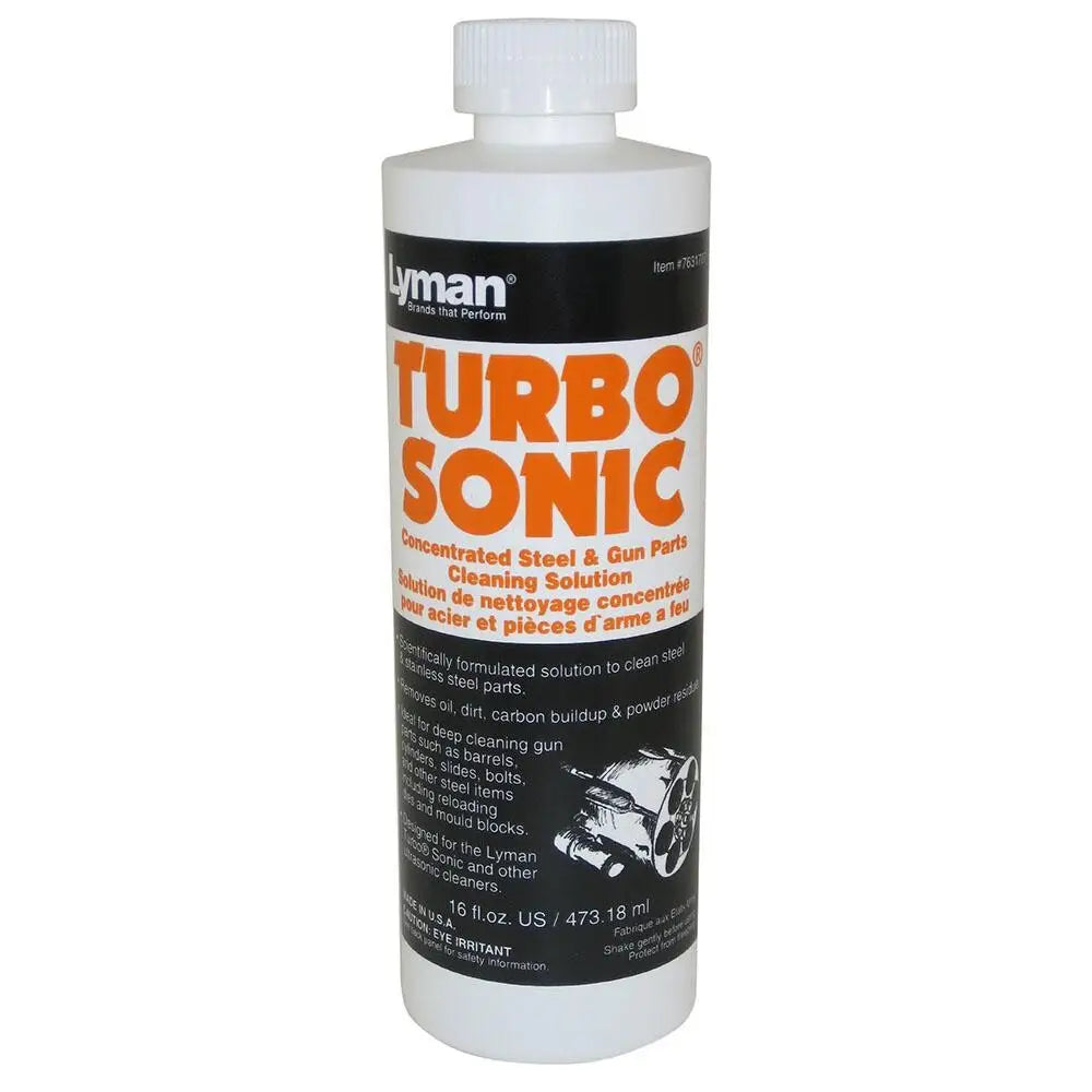 Lyman Ultrasonic Cleaners & Dryers Turbo Sonic Steel Gun Parts Cleaning Solution - 16 Oz Buy at Faith and Freedom