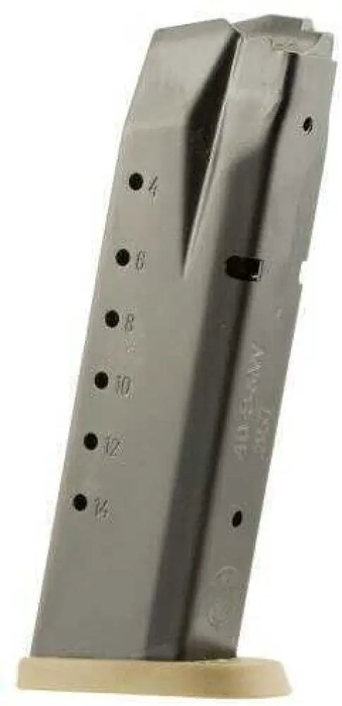 M&p 40 S&w 15-round Magazine Steel Black Body/flat Dark Earth Base Md: 3007346