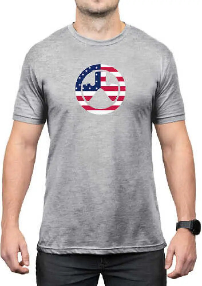 Magpul Mag1281030s Independence Icon T-shirt Athletic Gray Heather Short Sleeve Small - Mag1281030s