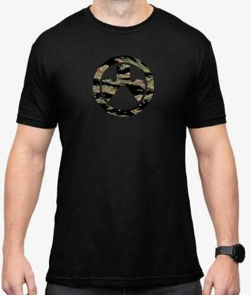 Magpul Mag1292-001-s T-shirt Tiger Stripe Icon Black Cotton/polyester Short Sleeve Small - Mag1292-001-s