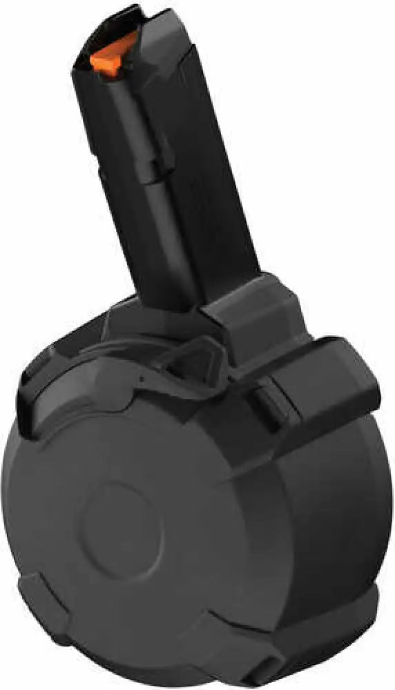 Magpul Pmag D-50 Gl9 Black Drum 50rd 9mm Luger for Carbine with Glock Patten Mag Well - Mag1137blk