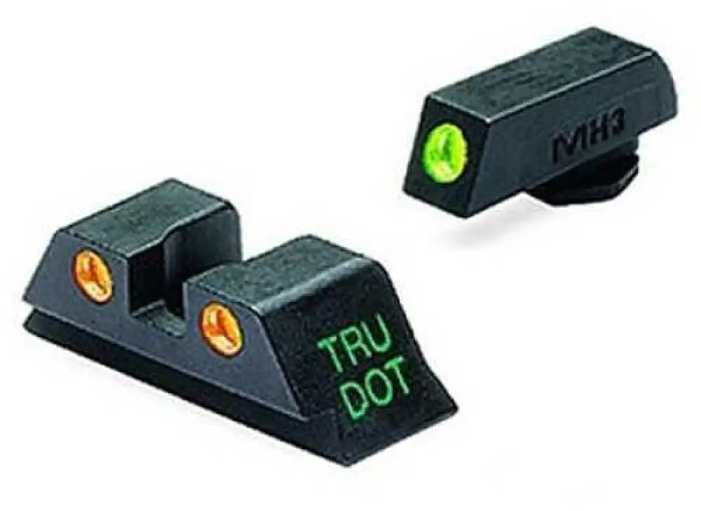 Mako Group for Glock - Tru-dot Sights 9mm/357 Sig/.40 S&w/.45 Gap Green/orange Fixed Set Ml10224 o