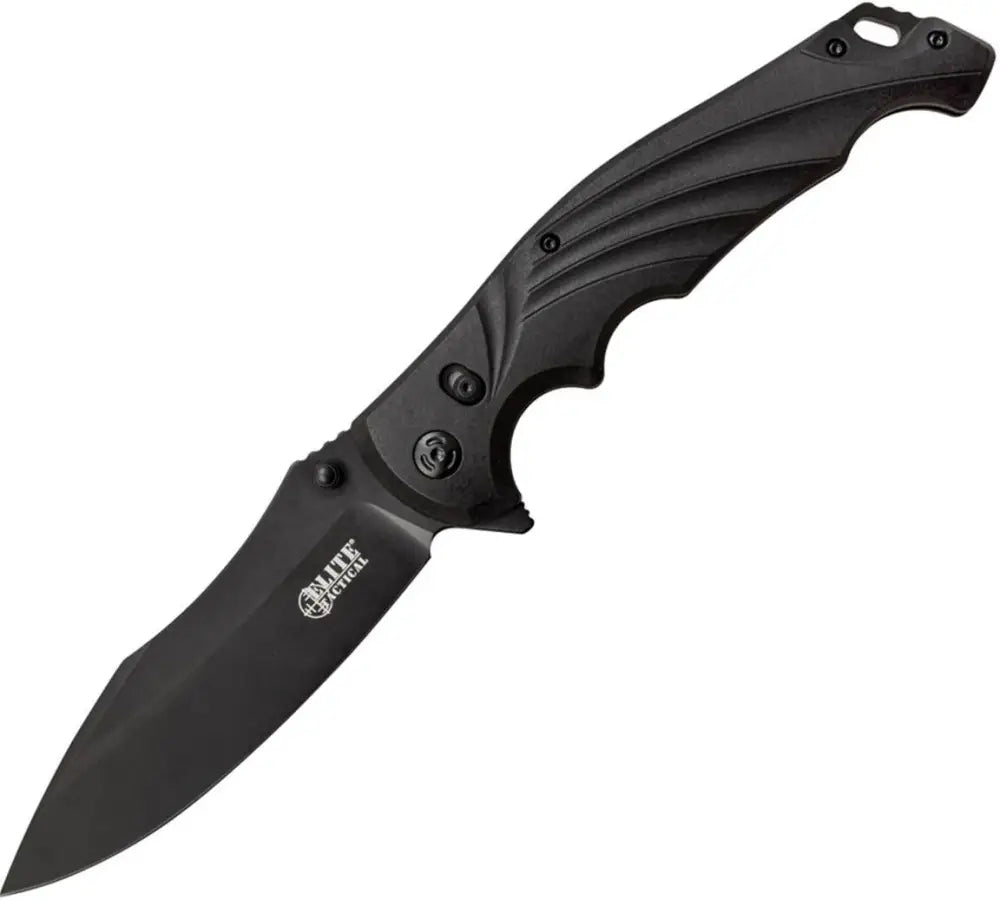 Master Cutlery Knives & Edged Tools|knives|knives Elite Tactical Conqueror Folding Knife Black Buy at Faith and Freedom