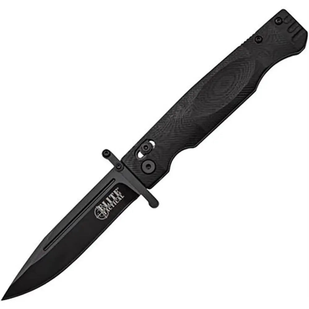 Master Cutlery Knives|knives Elite Tactical Guardsman Folding Knife 3 3/4’’ Blade Black Buy at Faith and Freedom