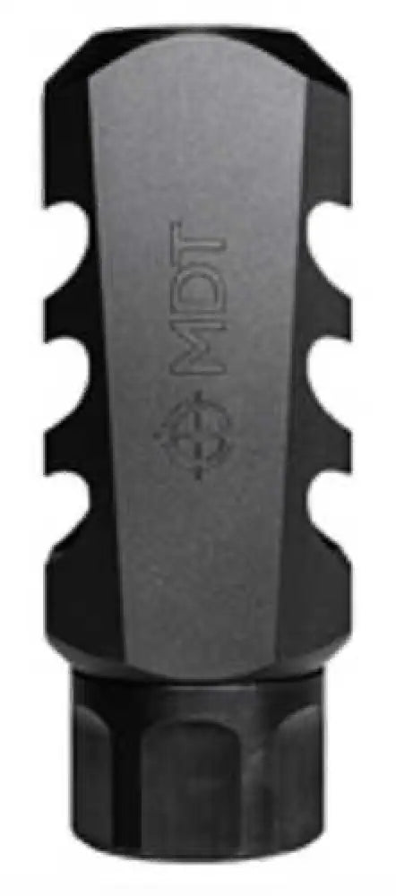 Mdt Sporting Goods Inc 103516black Elite Muzzle Brake 30 Cal (7.62mm) Black Steel 3 Port 5/8’’-24 Tpi - 103516blk