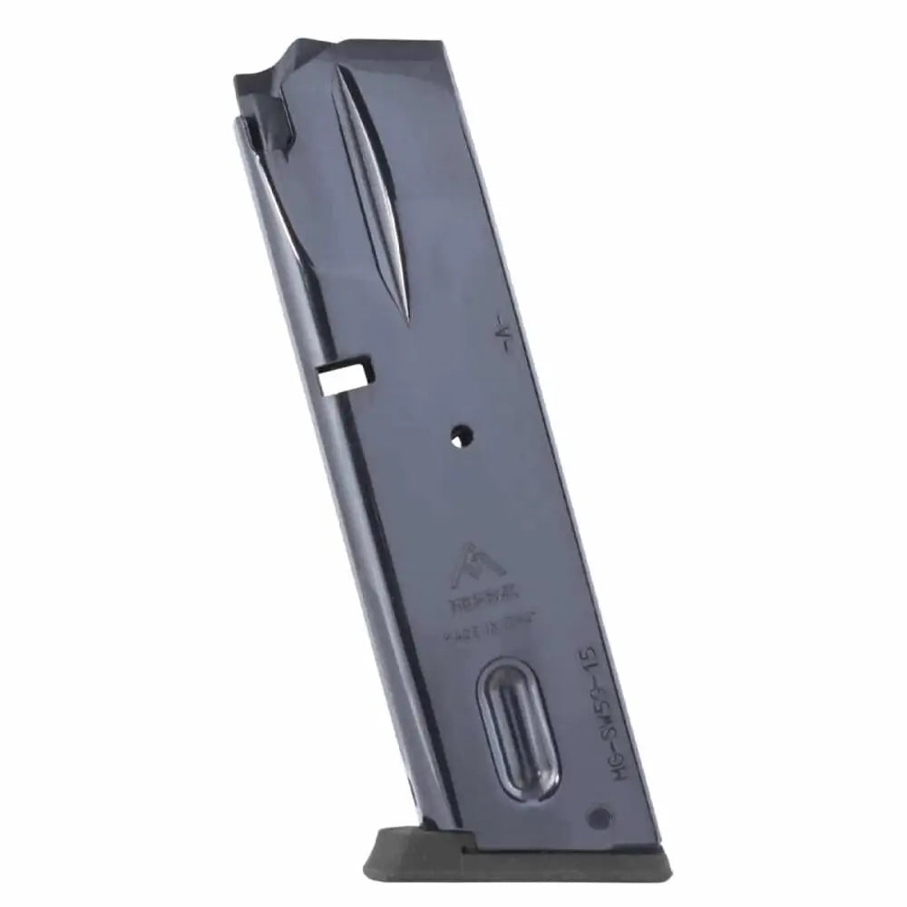 Mec-gar Usa Inc Handgun Magazines S&w 5900 Series/910/915/659 Magazine 9mm Luger 15rd Buy at Faith and Freedom Outdoors