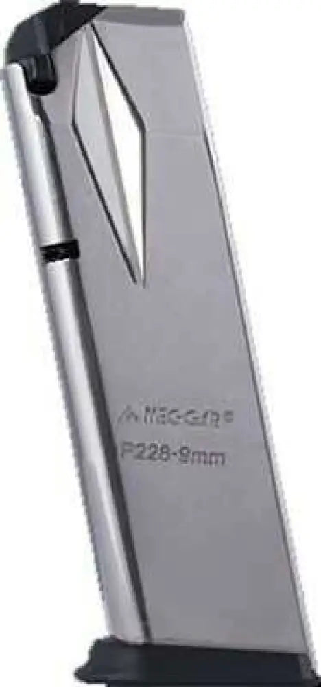 Mecgar Magazine 9mm 15rd Fits Sig P228 Nickel Mgp22815n