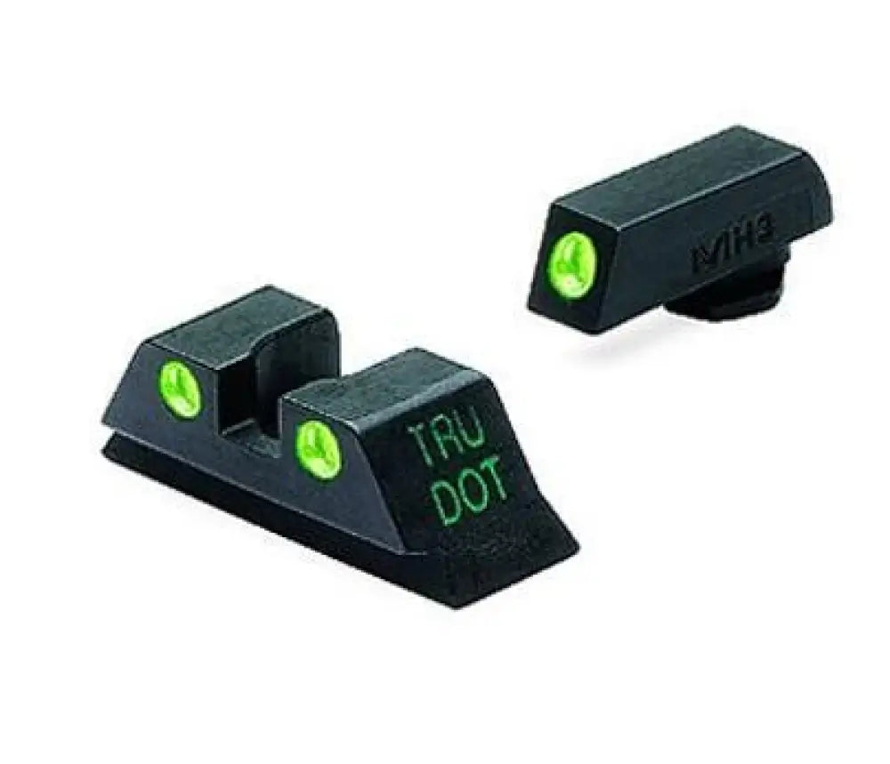 Meprolight Sights Night Tru-dot Sight Set - Glock 9mm.357 Sig 40 S&w.45 Gap Fixed Green/green Buy at Faith and Freedom