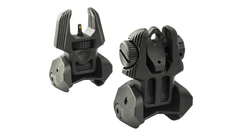 Meprolight Sights Rifle Mepro Frbs - Self Illuminated Flip Polymer Black Back-up 4 Dot Rear/green Hyper Bright Front