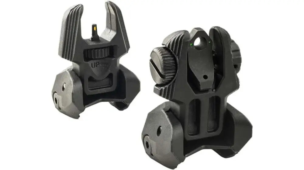 Meprolight Sights Rifle Mepro Frbs - Self Illuminated Flip Polymer Black Back-up 2 Dot Rear/green Hyper Bright Front