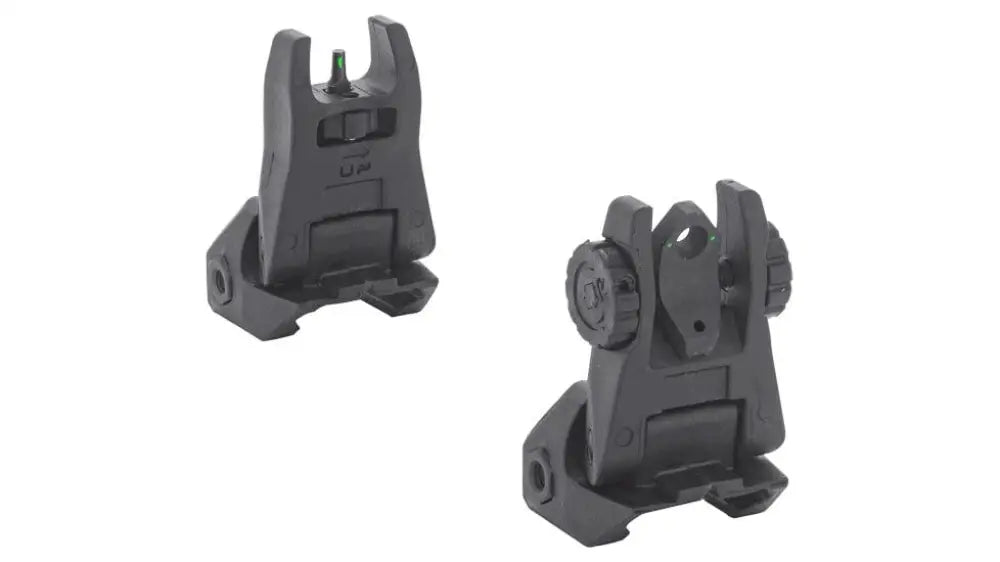 Meprolight Sights Rifle Mepro Fubs - Self Illuminated Flip Aluminum Black Back-up 2 Dot Rear/green Front Buy at Faith