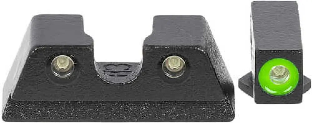 Meprolight Usa Hyper-bright Day/night Tritium Sights for Glock 42 43 43x Fixed Green Black Frame - 402203111