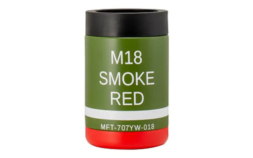 Mft M18 Red Smoke can Cooler 12oz Buy at Faith and Freedom Outdoors - Hydration Products