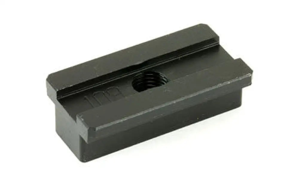 Black metal shoe plate for Sig P220 with threaded adapter