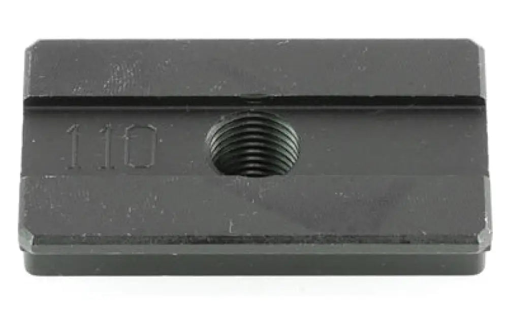 Black metal shoe plate for Sig Pro Series with 110-style rail mount