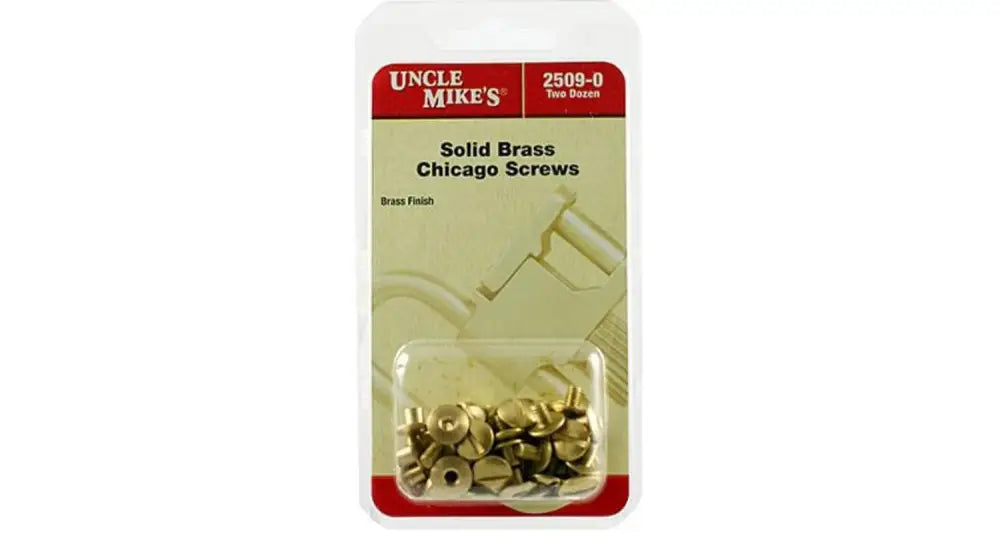 Michaels of Oregon Shooting|sling Accessories Uncle Mike’s Chicago Brass Screws - 24 Pack Buy at Faith and Freedom